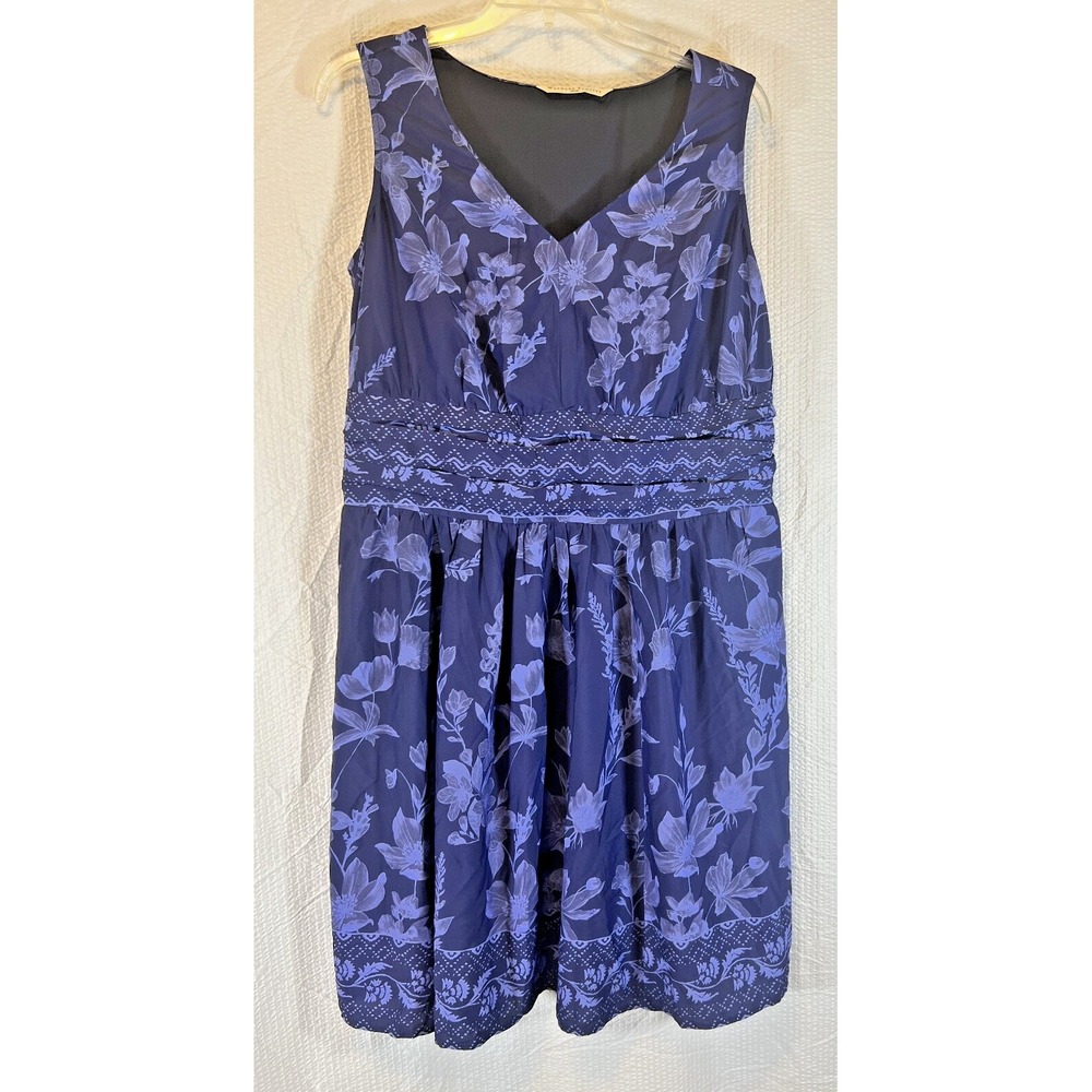 Wayward Fancies Dress Blue Floral sz XL 1x Sleeveless Maxi Sundress Garden Party